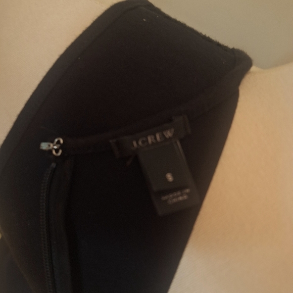 J. Crew Ponte Knit Peplum Crochet Detail Tank Black Size Small - Picture 9 of 10